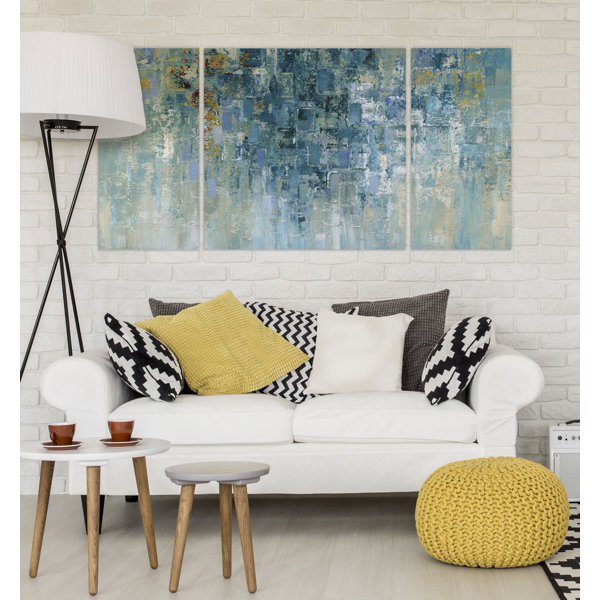 Mercury Row® I Love the Rain 3 Piece Graphic Art on Canvas & Reviews Wayfair